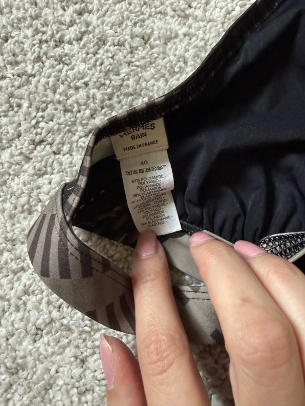 Hermes Two Piece Swimsuit Bikini Sz. 40 - Picture 10 of 15